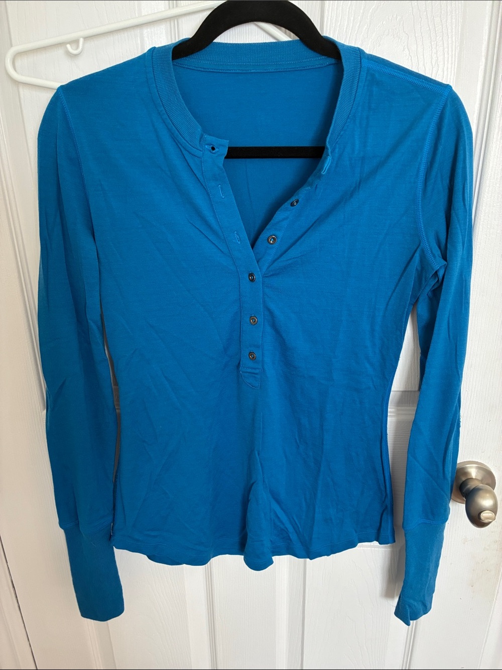 lululemon athletica Teal Blue Long-Sleeve Henley